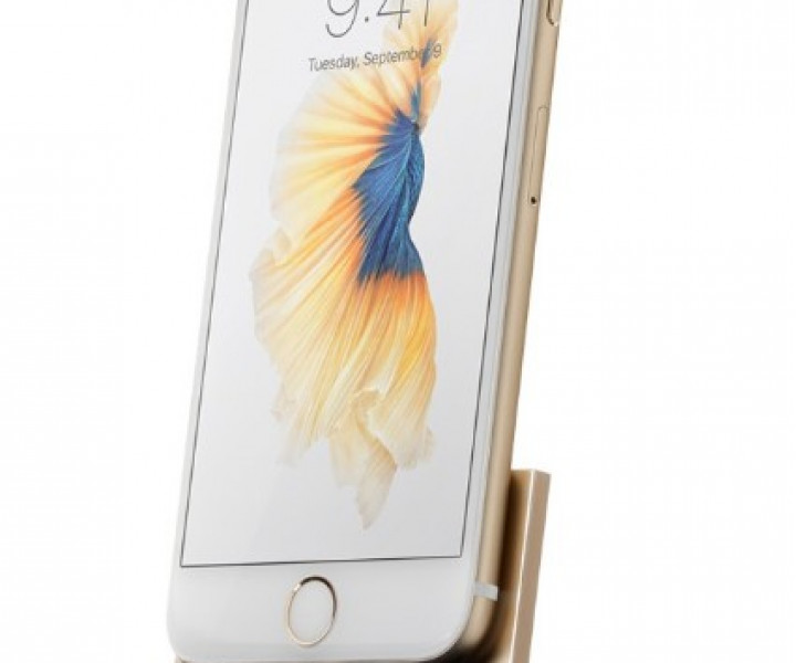 Докстанция Native Union Dock+ Lightning Midnight Blue/Gold (DOCK+-IP-CABLE-MAR)
